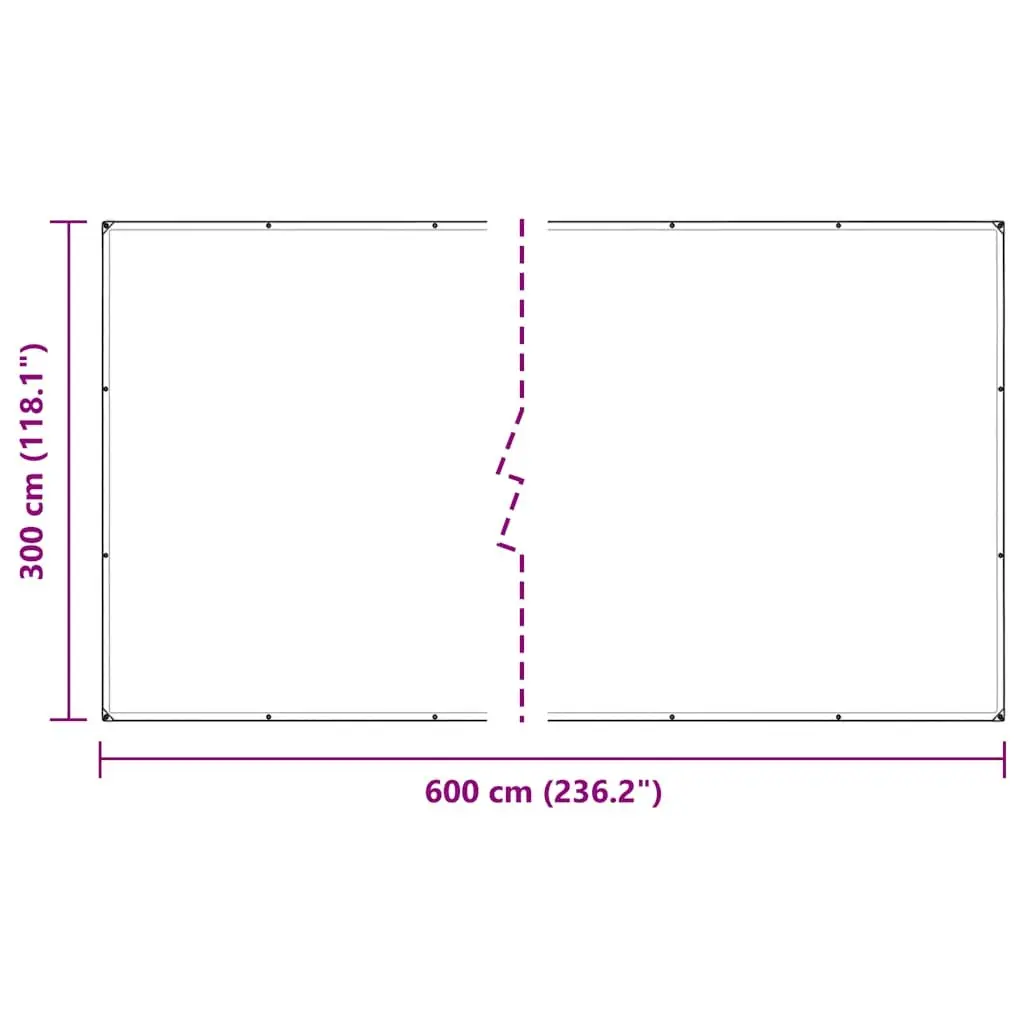 Clear Polyethylene Tarpaulin 3x6m