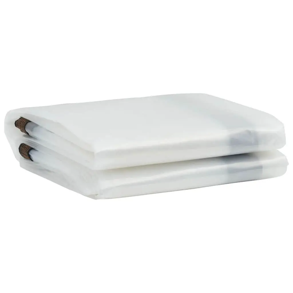 Clear Tarpaulin for Garden Outdoor Use 3x3 m Polyethylene Water-Resistant