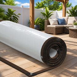 Clear Waterproof Tarpaulin 3x6 m - Polyethylene with Eyelets