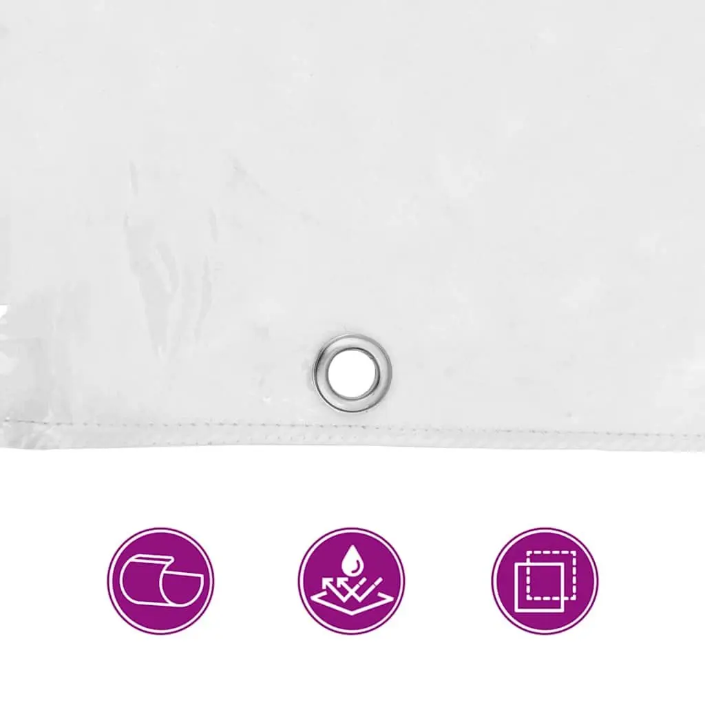 Clear PVC Tarpaulin 3x5m with Eyelets