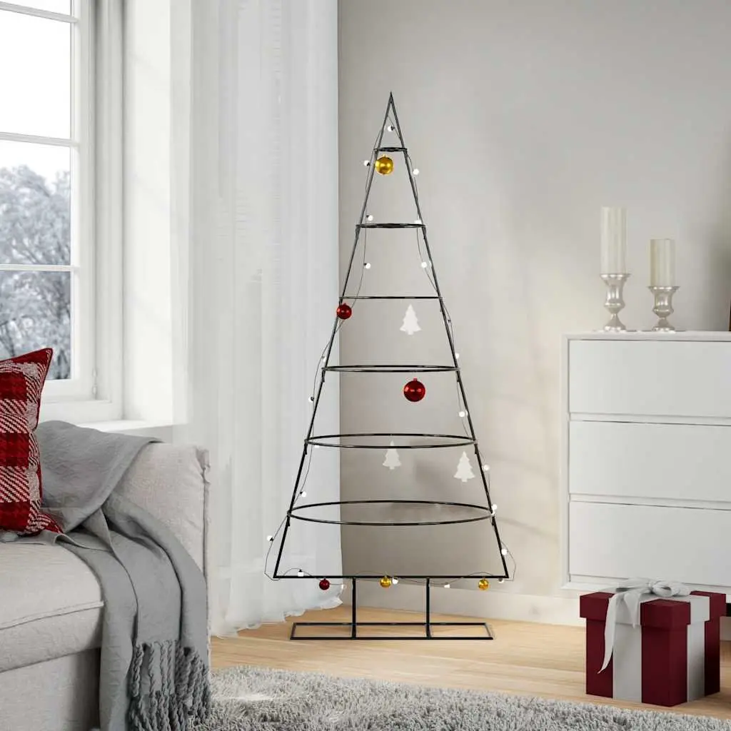 Metal Christmas Tree Decoration DIY Seasonal Holiday Decor 150cm