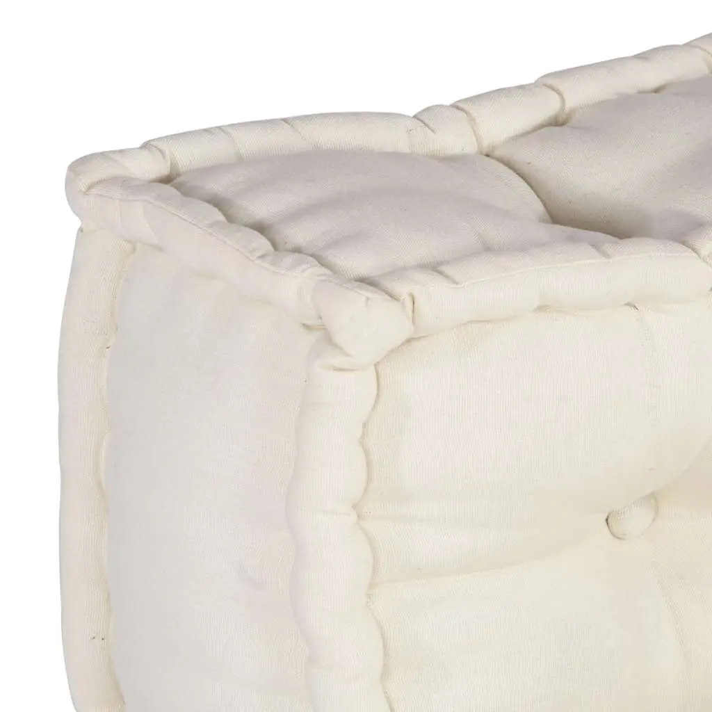Modular Sofa Unit Floor Cushion Cream 70x70x54 Soft Seating Lounge