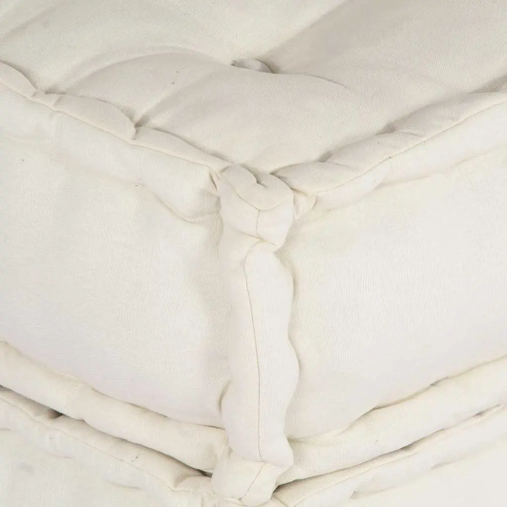 Modular Sofa Unit Floor Cushion Seat Cream 70x70x36 Flexible Reconfigurable