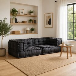 Specifications of Anthracite 2-Seater Modular Floor Sofa