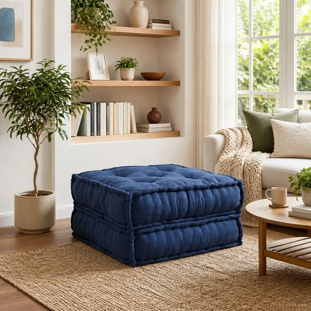 Blue Modular Sofa Unit 70x70x36cm