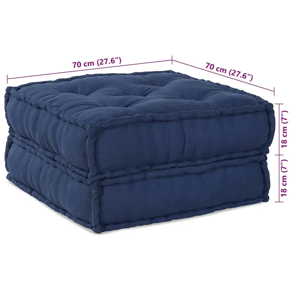 Blue Modular Sofa Unit 70x70x36cm