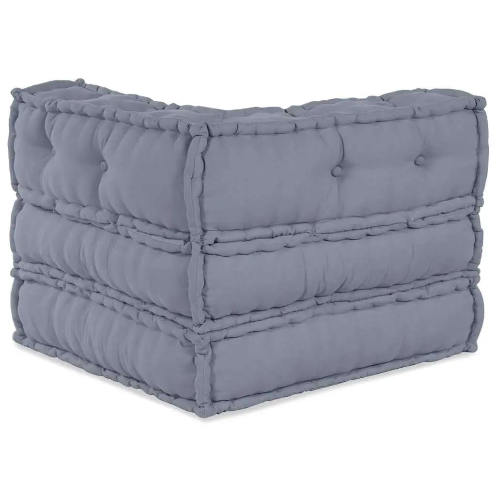 Grey Modular Sofa Unit 70x70x56cm with Fabric Cushion