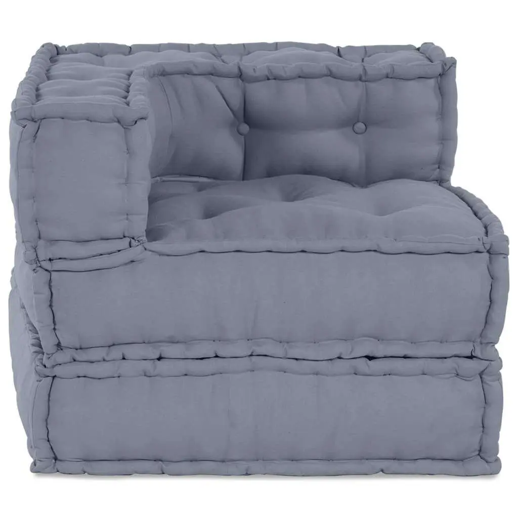 Grey Modular Sofa Unit 70x70x56cm with Fabric Cushion