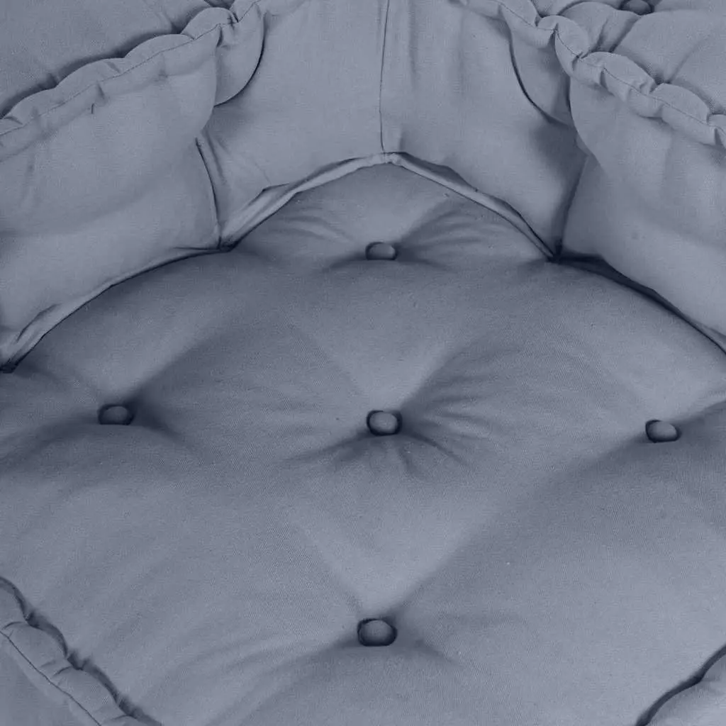 Grey Modular Sofa Unit 70x70x56cm with Fabric Cushion