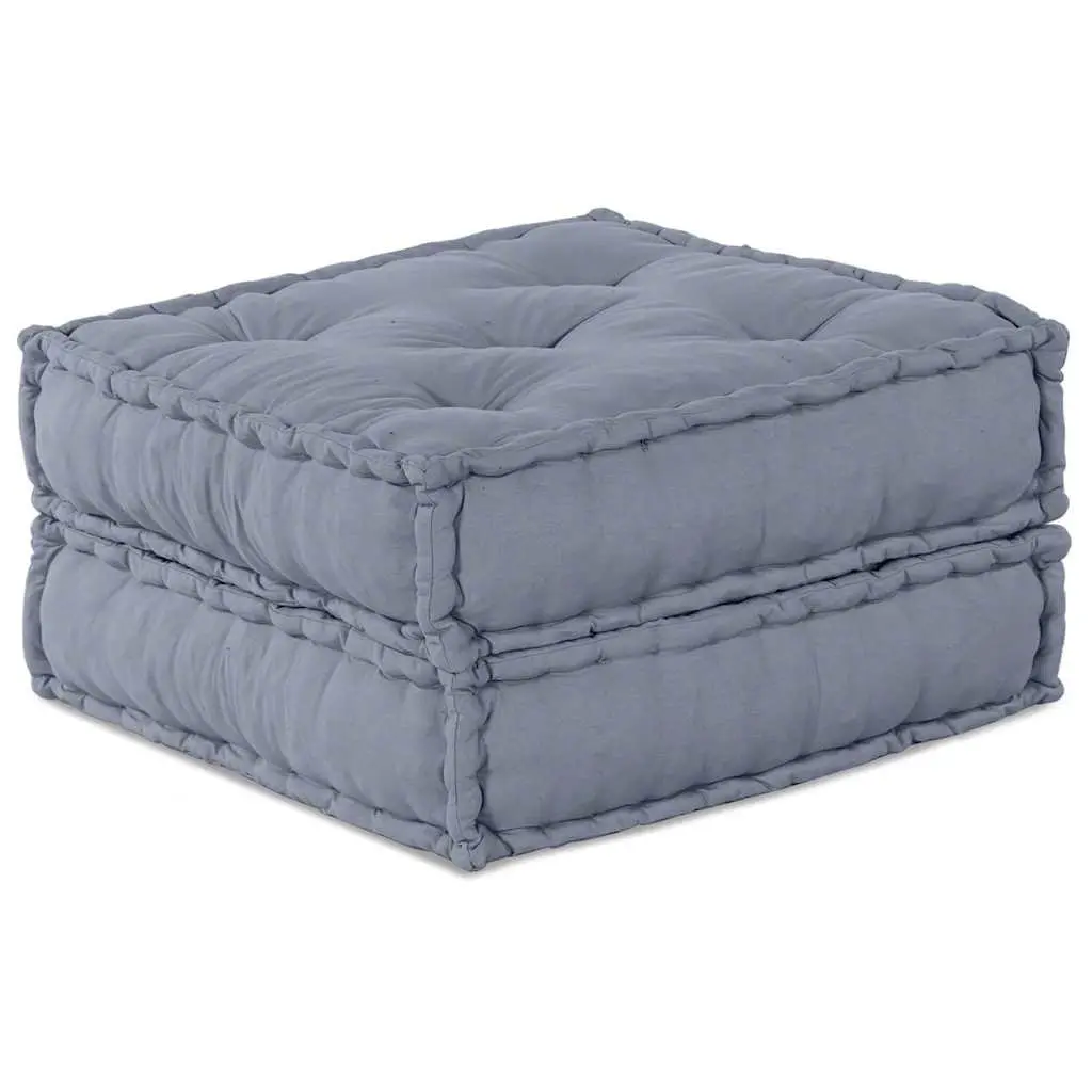 Modular Sofa Unit Indoor Outdoor Grey 70x70x36cm Fabric Cushion