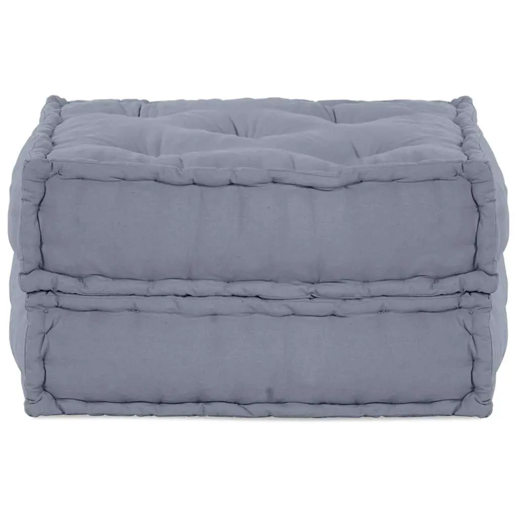 Modular Sofa Unit Indoor Outdoor Grey 70x70x36cm Fabric Cushion