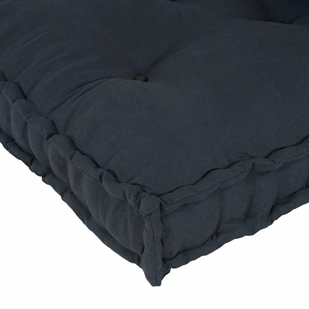 Pallet Sofa Cushion Set for Living Room Patio Outdoor 120 x 80 x 38 cm Anthracite Fabric Upholstery Modern