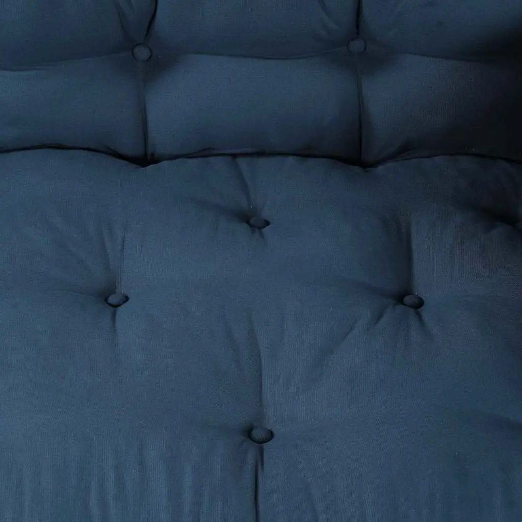 Pallet Sofa Cushion 3 pcs Blue 120 x 80 x 38 cm Modular Seating Foam Fabric