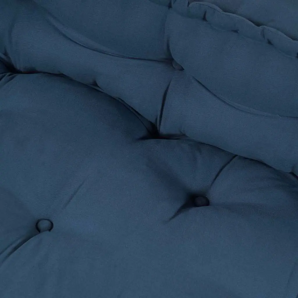 Pallet Sofa Cushion 2 pcs Blue 120 x 80 x 38 cm Fabric Indoor Outdoor