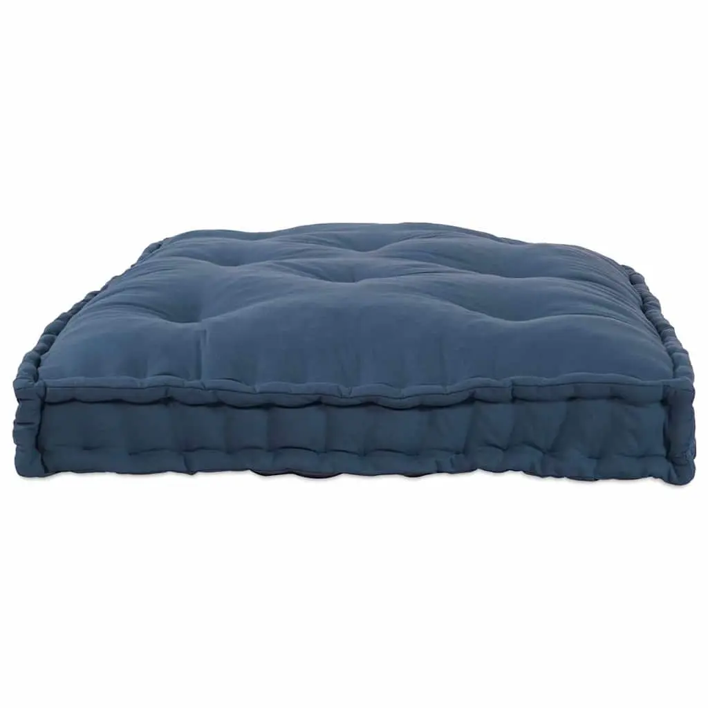 Modular Cushion for Pallet Sofa Indoor Outdoor 120cm x 80cm x 12cm Blue Fabric Breathable Foam Fill