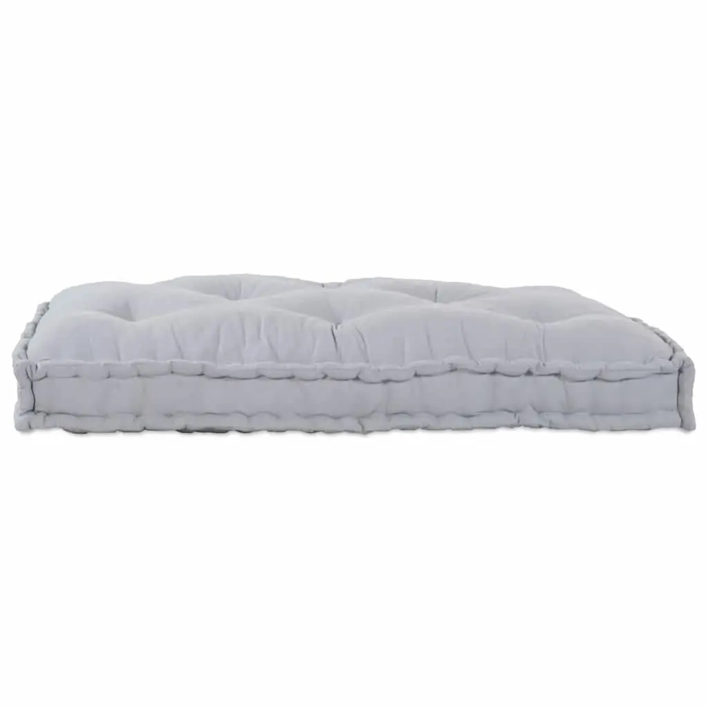 Pallet Sofa Cushion Indoor Outdoor Grey 120 x 80 x 12 cm Modular Fabric