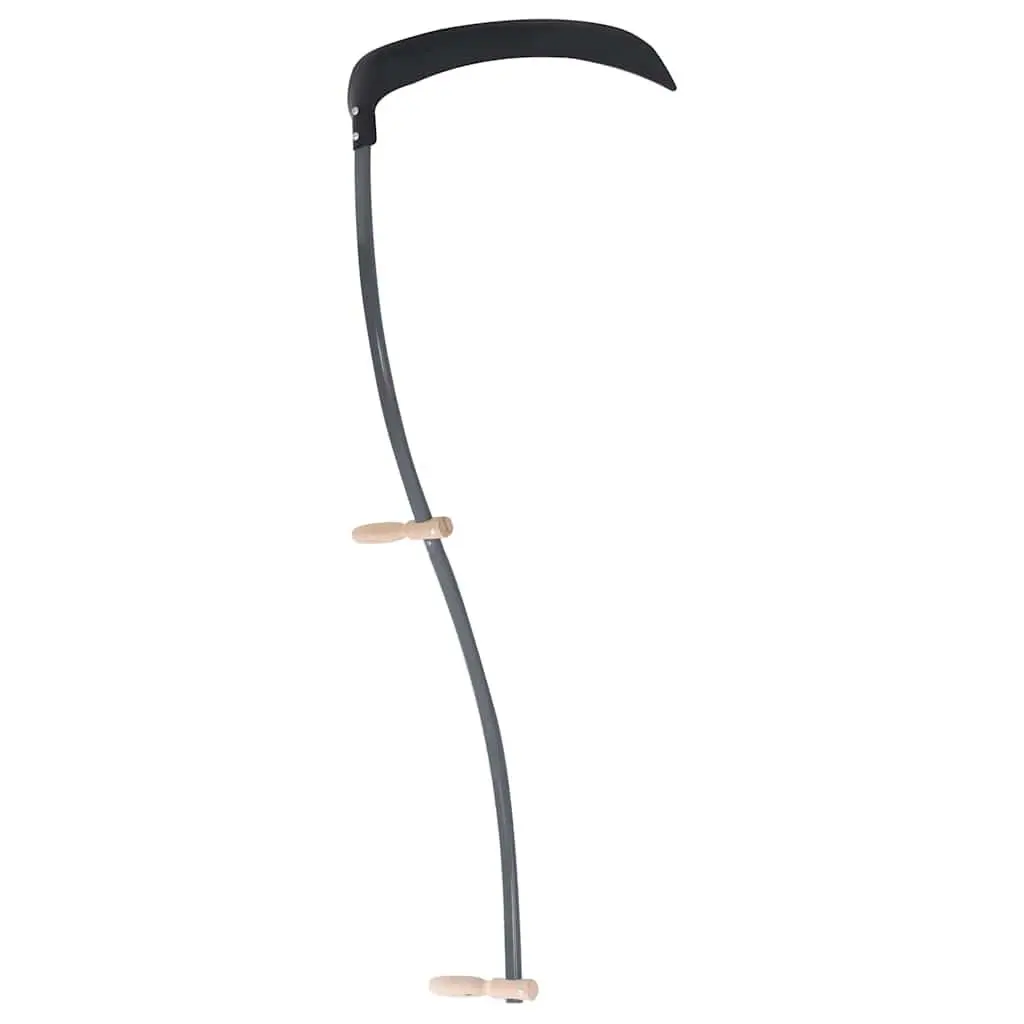 Scythe Garden Tool 145cm for Grass Cutting Weeds Harvesting with Steel Blade and Grinding Stone