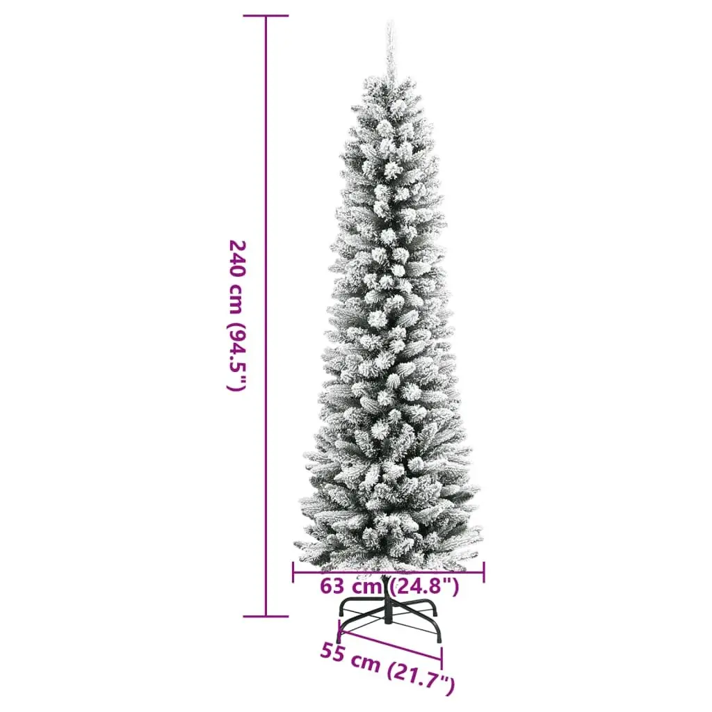 240cm Artificial Slim Christmas Tree