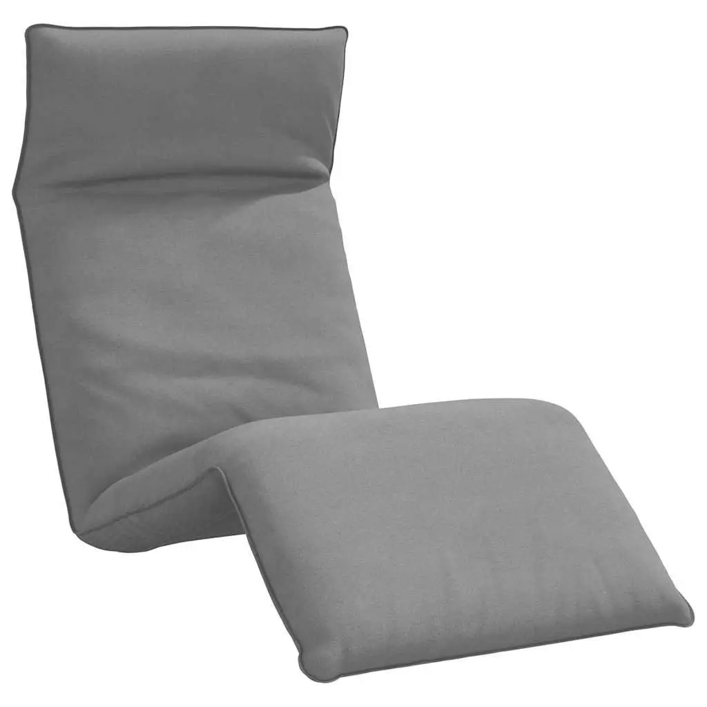 Folding Sun Lounger Outdoor Garden Beach Chair Grey 5 Positions