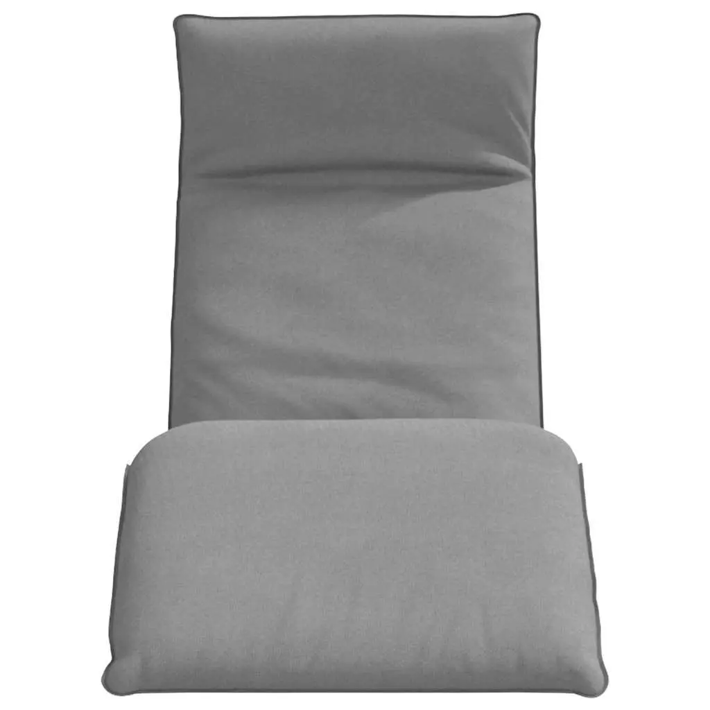 Folding Sun Lounger Outdoor Garden Beach Chair Grey 5 Positions