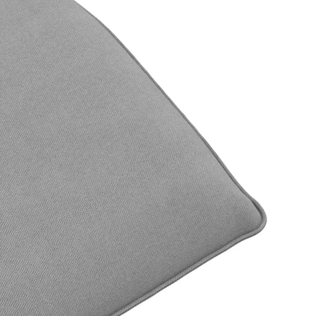 Folding Sun Lounger Outdoor Garden Beach Chair Grey 5 Positions