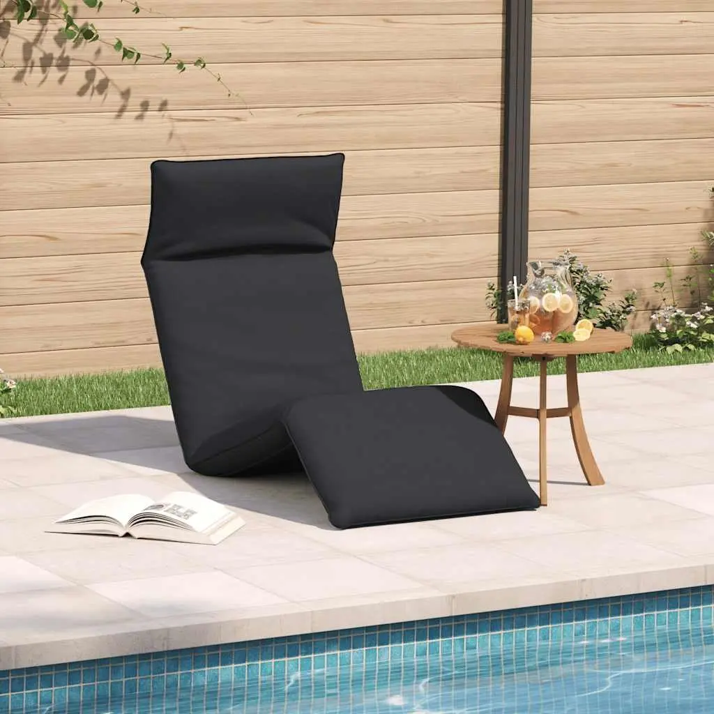 5-Position Folding Sun Lounger with Metal Frame