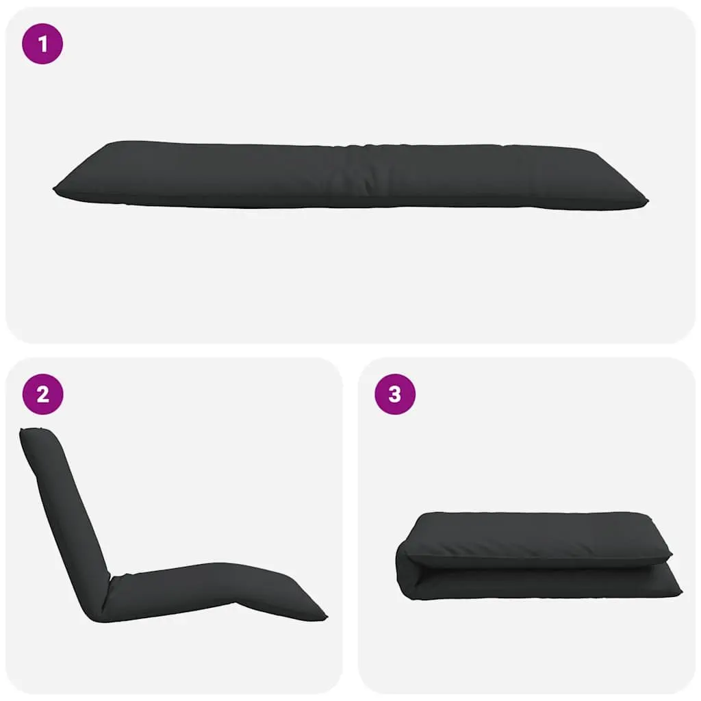 5-Position Folding Sun Lounger with Metal Frame