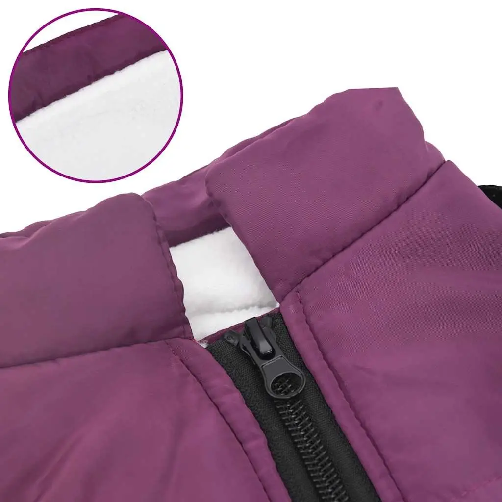Dog Coat with Built-in Harness Waterproof Reflective Winter Jacket Pet Apparel M