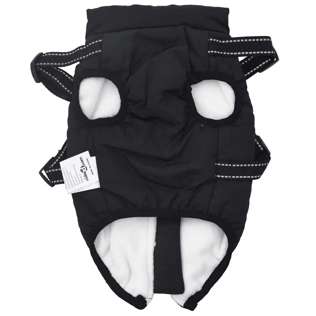 Dog Coat with Built-in Harness Waterproof Reflective Winter Jacket Warm Pet