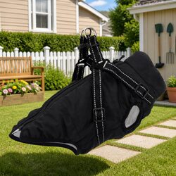 2XL Waterproof Dog Coat with Reflective Strips