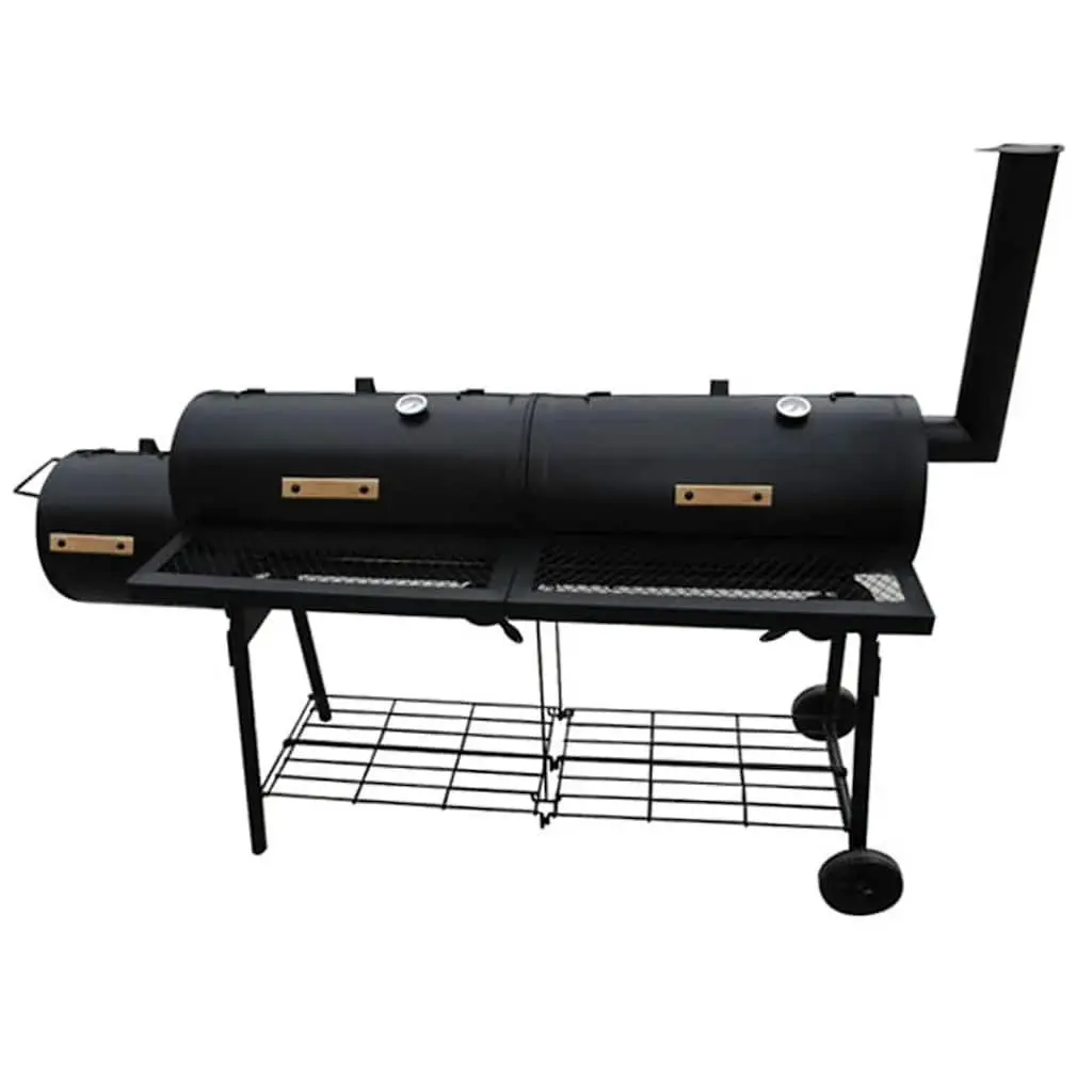 Smoker BBQ Outdoor Cooking Black XL Size