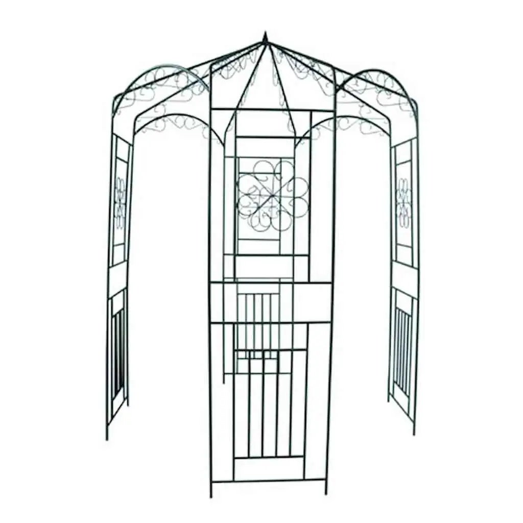 Garden Arch Outdoor Metal Arbour 250cm