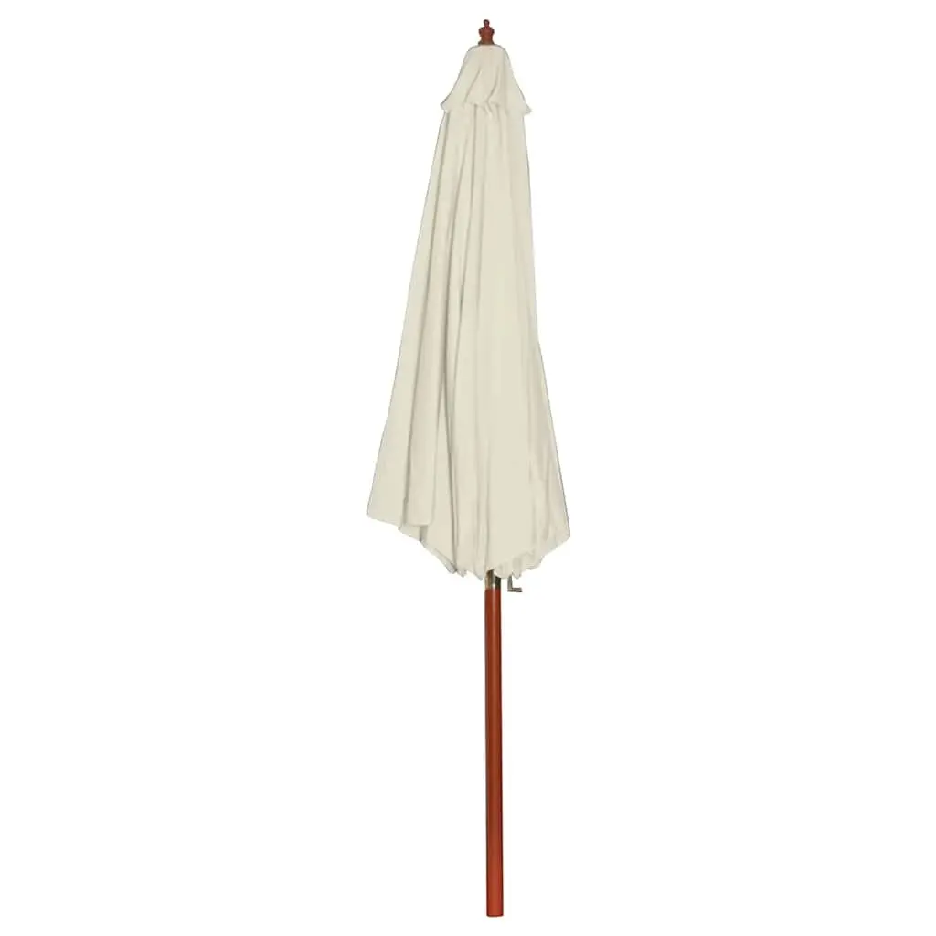 Garden Parasol Outdoor Sunshade Patio Umbrella Shade Canopy White 300x258cm