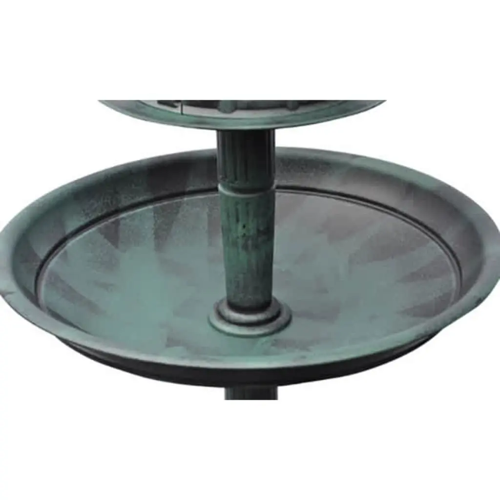 Bird Bath and Feeder for Garden Patio Balcony Green