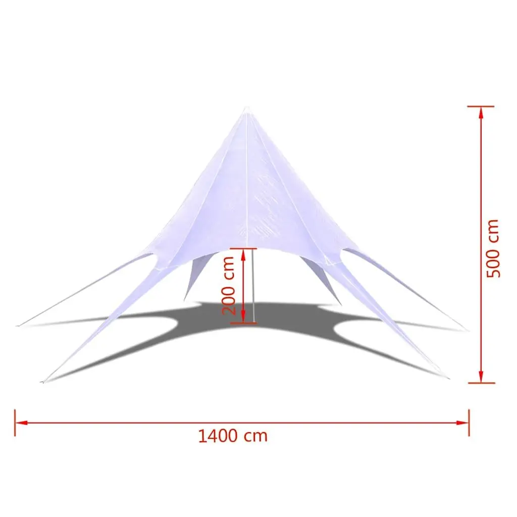 Garden Pavilion Outdoor Canopy Shelter 14m White