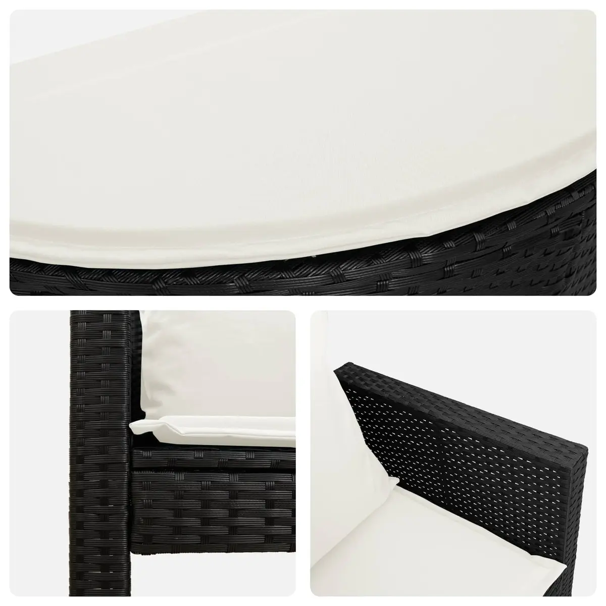 Outdoor Rattan Lounge Bed Set