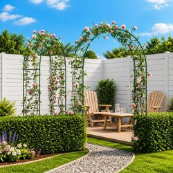 Garden Arch Dimensions: 2 pcs Trellis Support Structure