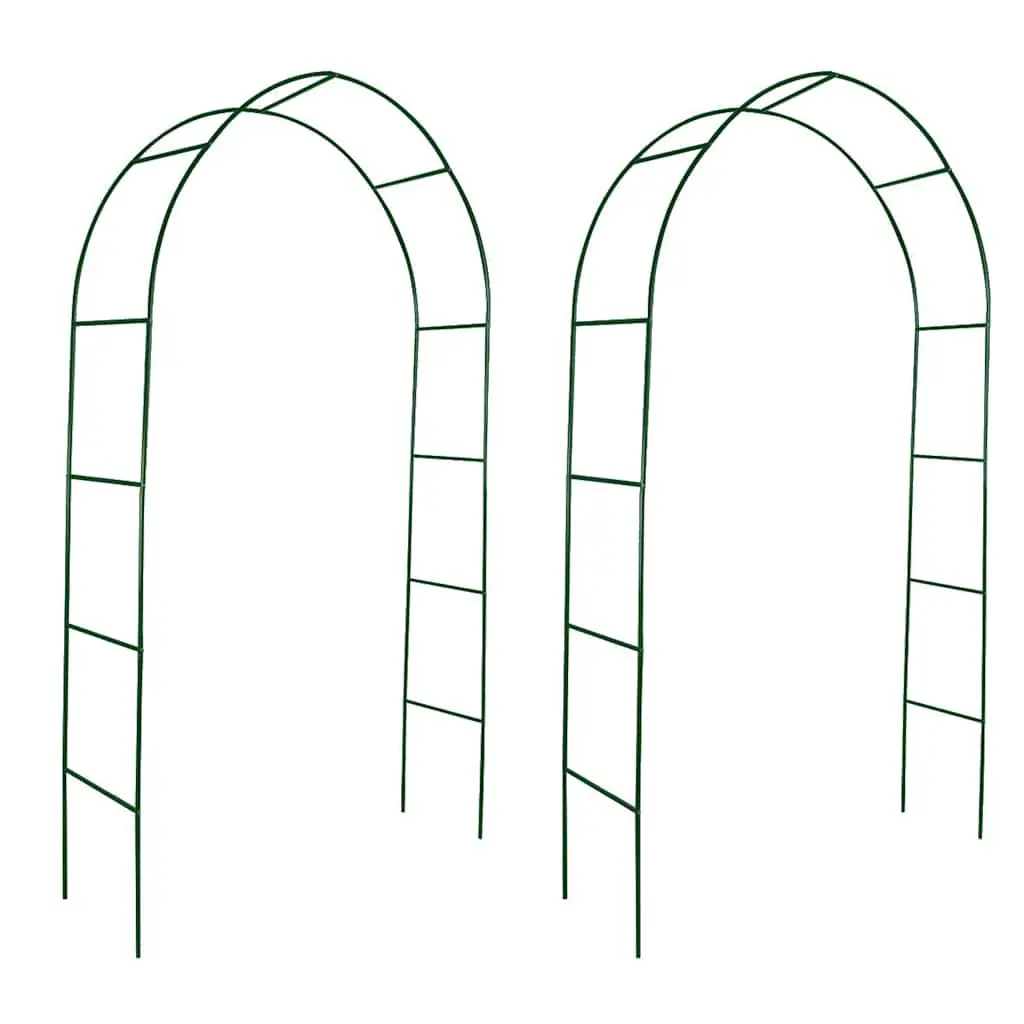 Garden Arch 2 pcs Climbing Plants Outdoor Trellis Support Structure