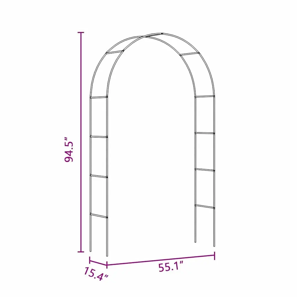 Garden Arch 2 pcs Climbing Plants Outdoor Trellis Support Structure