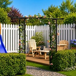 Specifications of 200cm Wide Black Garden Arch Frame