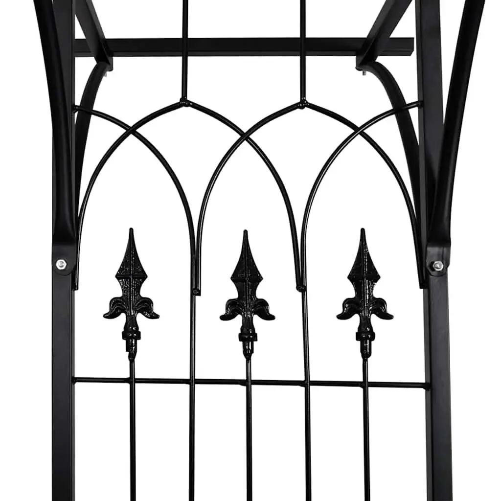 200cm Wide Black Garden Arch Frame