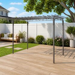 Garden Arbor Specifications: Steel, Silver, Easy Assembly