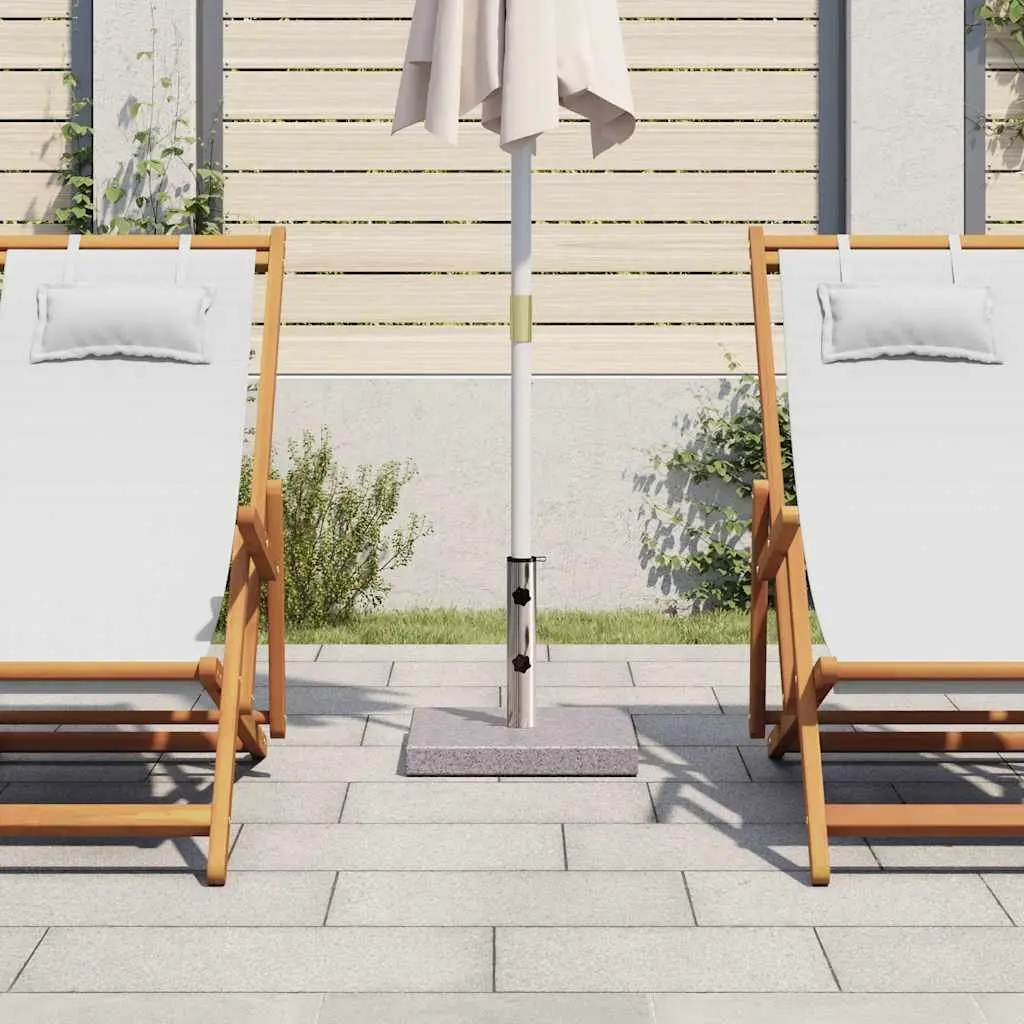 20kg Grey Granite Parasol Base with Adapters