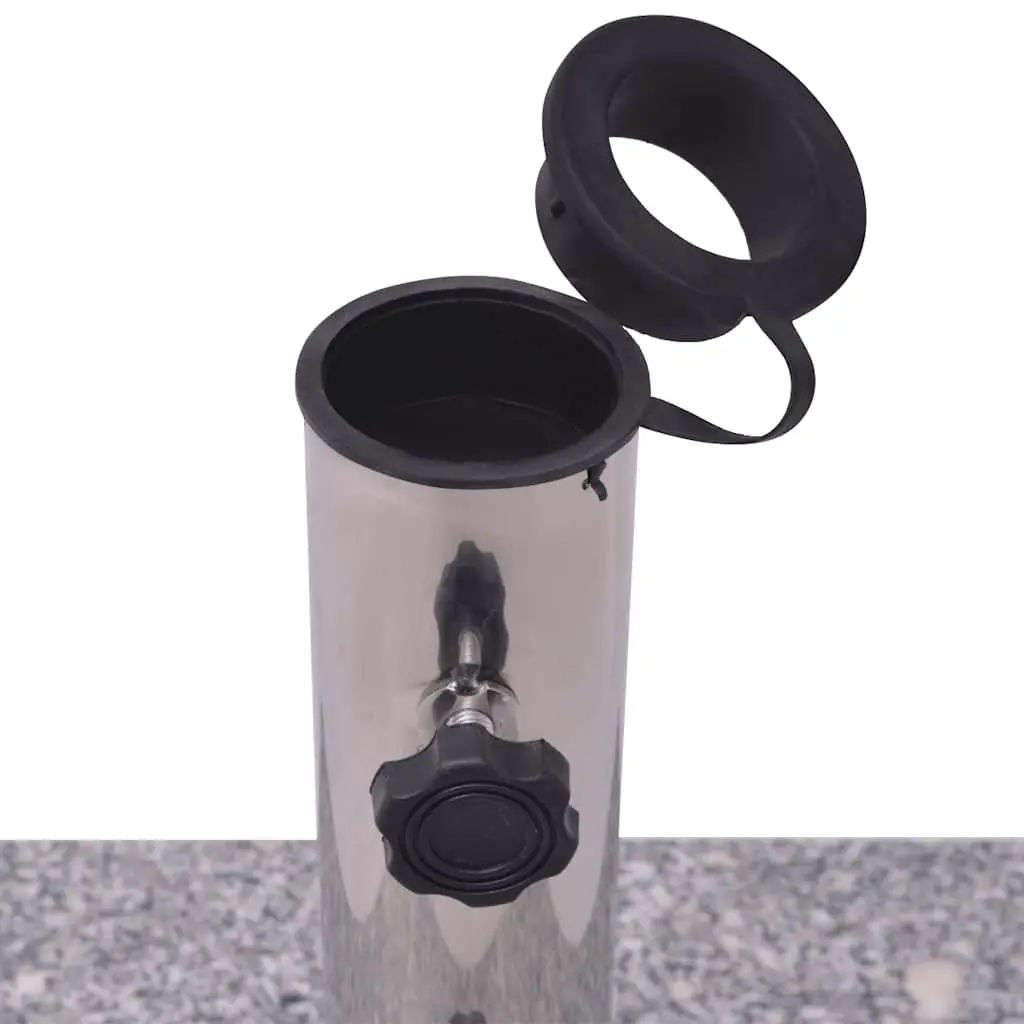 20kg Grey Granite Parasol Base with Adapters