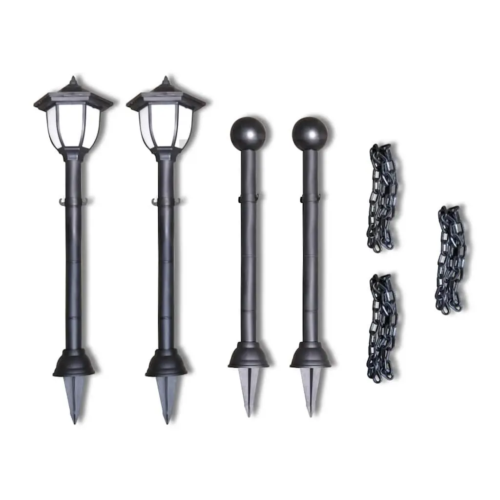 Solar Lights Outdoor Garden Patio Yard 2 LED Lamps