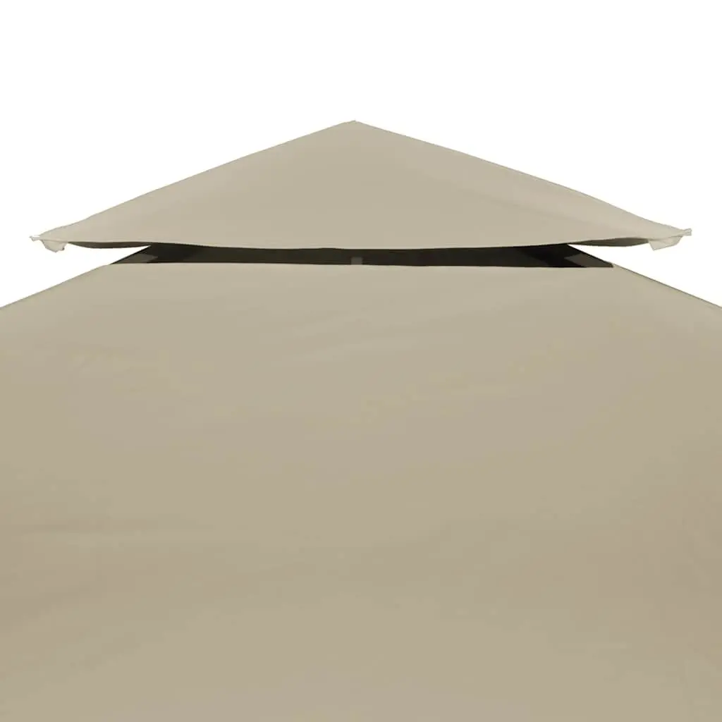 Gazebo Cover Top Replacement Outdoor 3x4m Beige