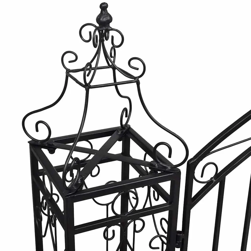 Wrought Iron Garden Gate Outdoor Fencing 122x20.5x134cm