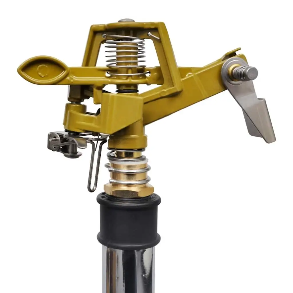 Impulse Sprinkler on Tripod Base Garden Lawn Watering Coverage Adjustable Angles