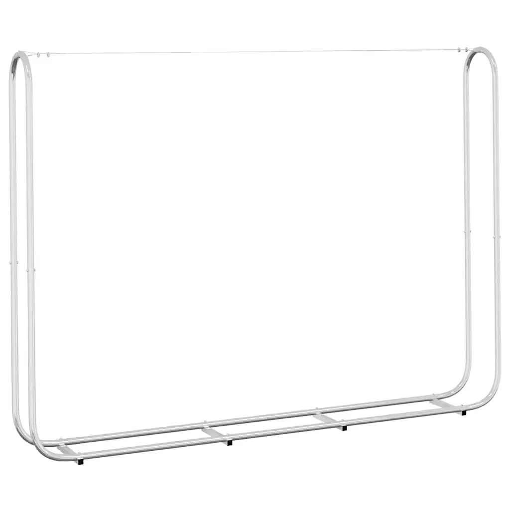 Firewood Rack Outdoor Galvanised Steel Log Storage Holder 200x25x150 cm