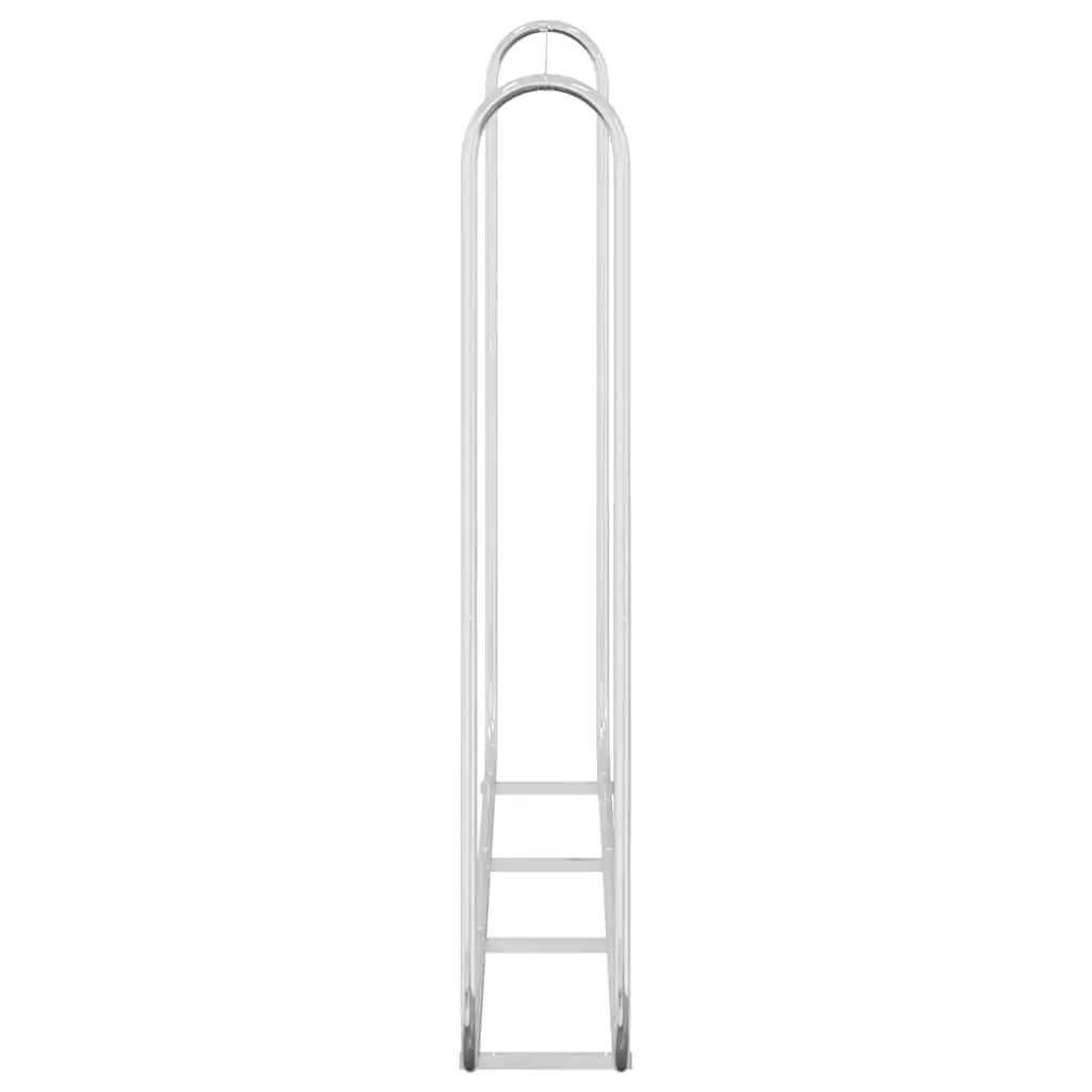 Firewood Rack Outdoor Galvanised Steel Log Storage Holder 200x25x150 cm